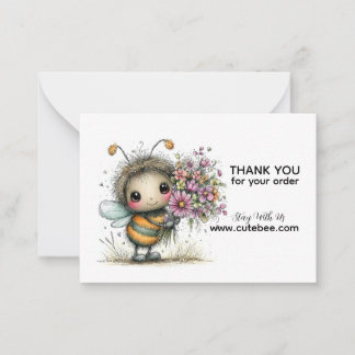 Blossom Bee Buddy Thank You Card