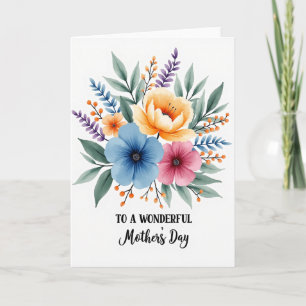 Blossom Best Mother Wishes Card