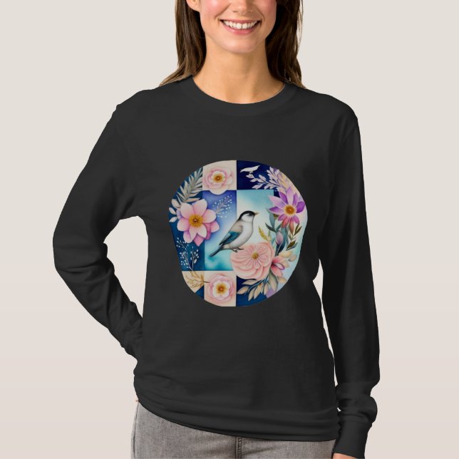 Blossom & Bird  T-Shirt (Front)