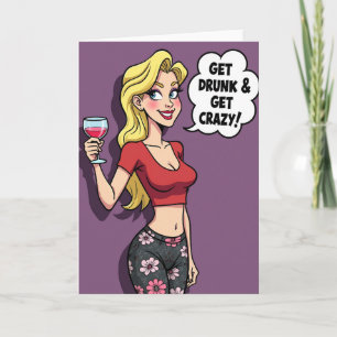 Blossom Birthday Lady Card