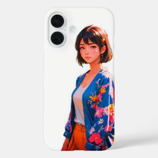 Blossom Blue iPhone 16 Case