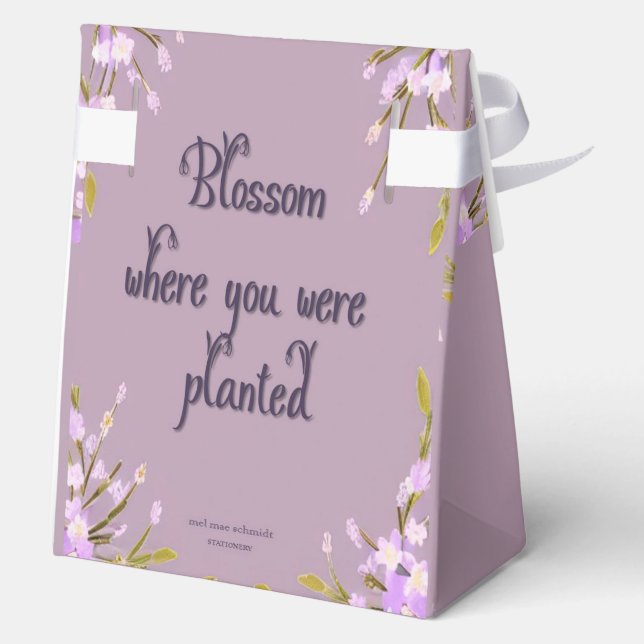 Blossom Blumen Mel Mae Schmidt Stationery Favour Box (Back)
