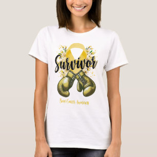 Blossom Bone Cancer Warrior Survivor T-Shirt