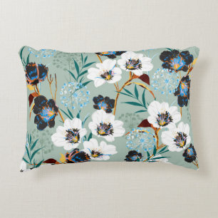 Blossom Botanical Vintage Floral Pattern Decorative Cushion