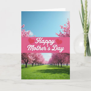 Blossom Bright Pink Sky Card