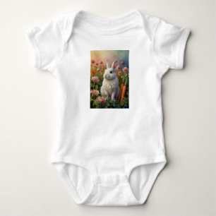 Blossom Bunny & Carrot Patch Baby Body Suit  Bodysuit