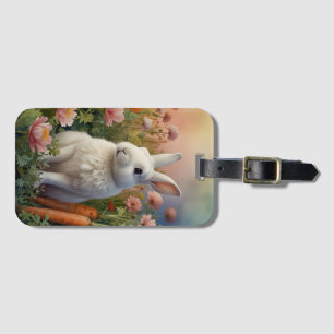 Blossom Bunny & Carrot Patch Luggage Tag 