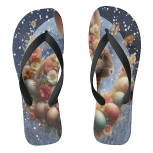 Blossom Bunny Easter  Thongs