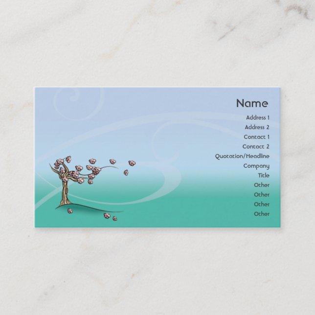 Blossom - Business Card (Front)