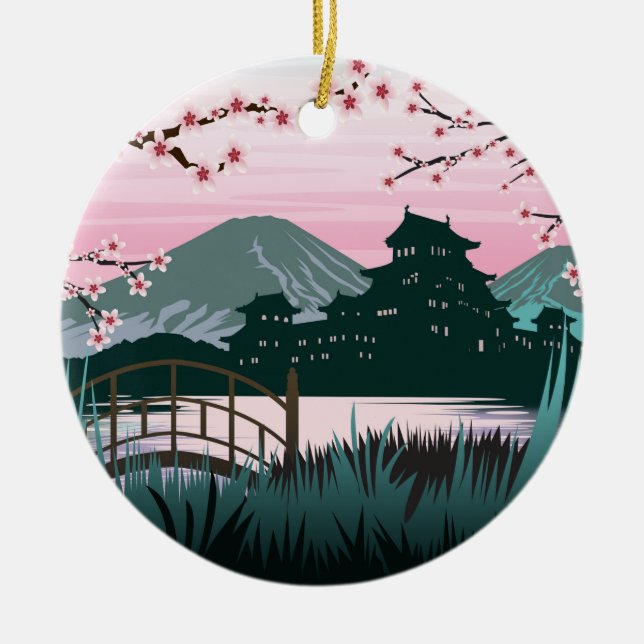 Blossom Ceramic Ornament (Front)