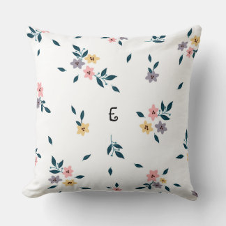 Blossom Charm Monogram Cushion