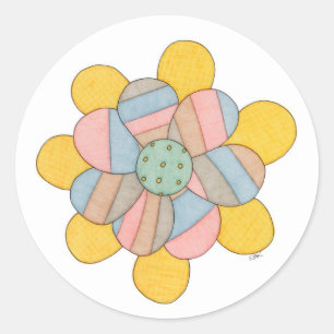 Blossom Classic Round Sticker