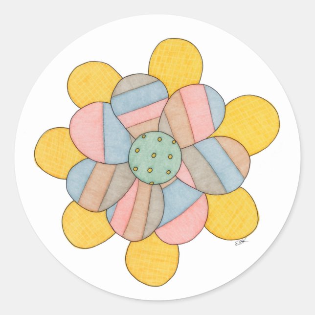 Blossom Classic Round Sticker (Front)