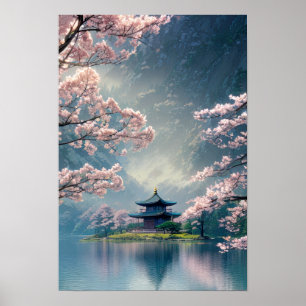 Blossom Dreams, Temple by the River Poster