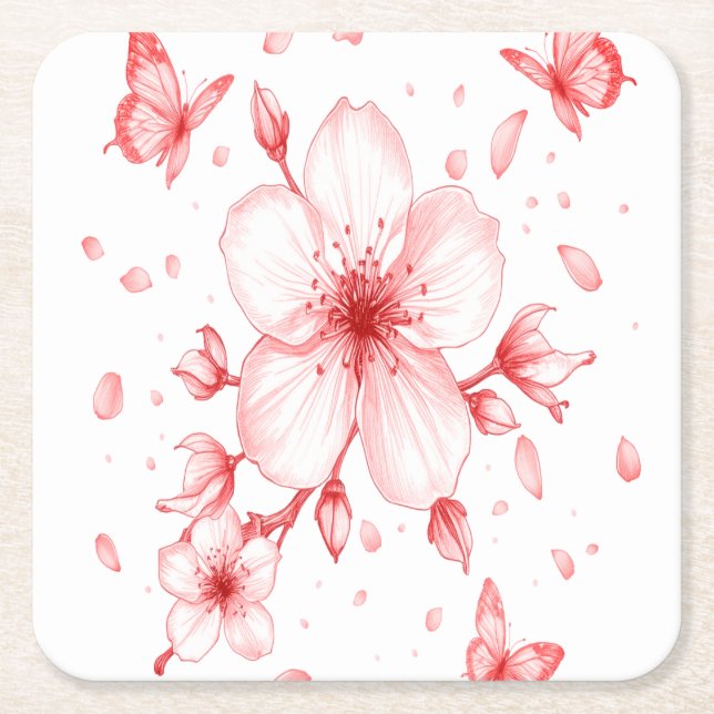 Blossom Flower Coaster  Bloom-Inspired Table Decor (Front)