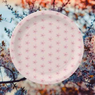 Blossom flower paper plate