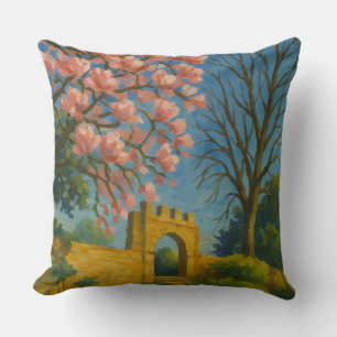 Blossom Gate – Enchanted Garden Painting Cushion