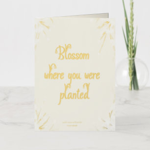Blossom Goldkarte Mel Mae Schmidt Stationery Foil Holiday Card