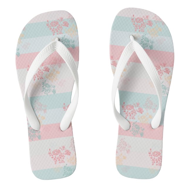 Blossom groene-roze thongs (Footbed)