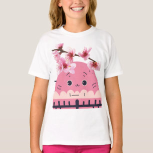 "Blossom Haven – Cute Pink House Design" T-Shirt