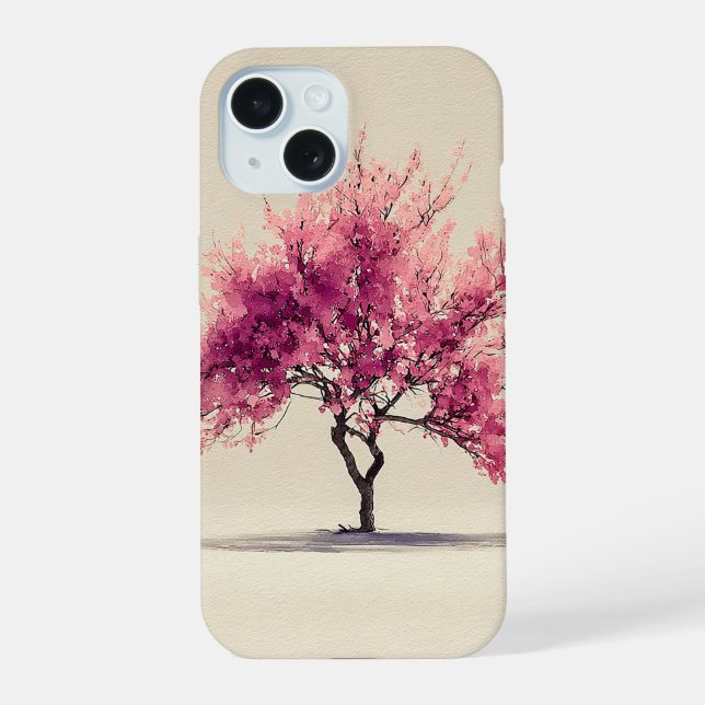 Blossom in Silence iPhone 15 case  (Back)