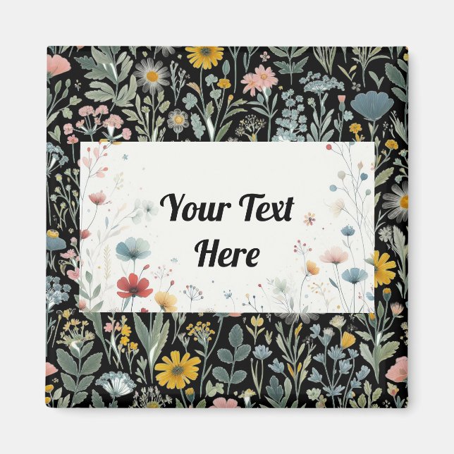 Blossom in Style: Customisable Magnet (Front)