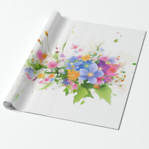 Blossom in Watercolor Wrapping Paper