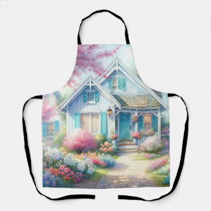 Blossom Lane Blue Cottage Garden Apron