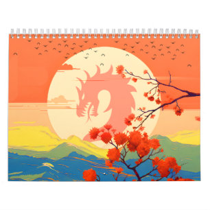 BLOSSOM NATURE MOUNTAIN DRAGON CALENDAR