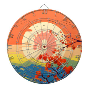 BLOSSOM NATURE MOUNTAIN DRAGON  DARTBOARD