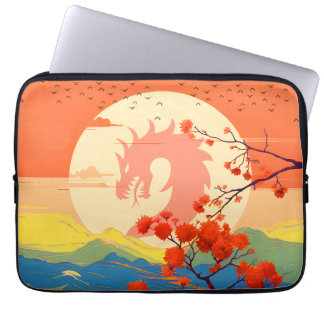 BLOSSOM NATURE MOUNTAIN DRAGON  LAPTOP SLEEVE