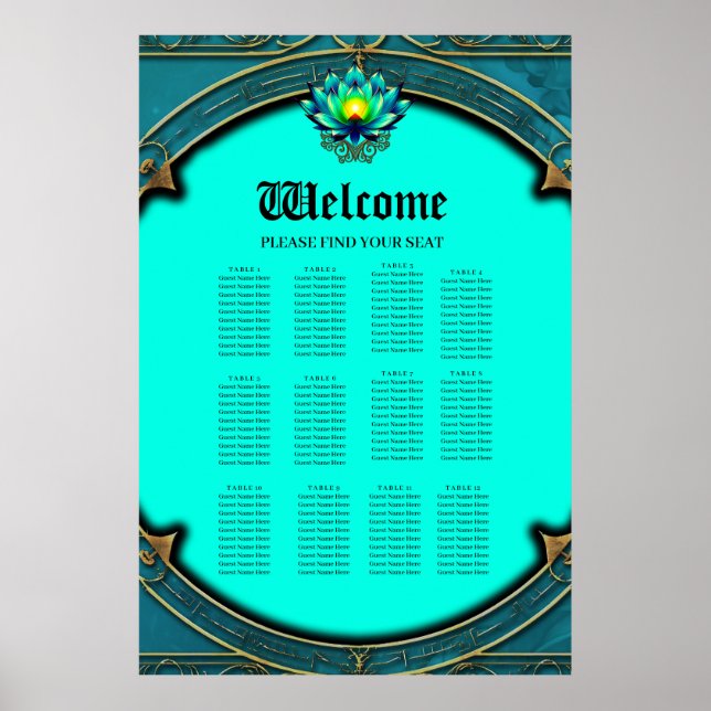 Blossom of Elegance, Mystic Lotus.  Poster (Front)