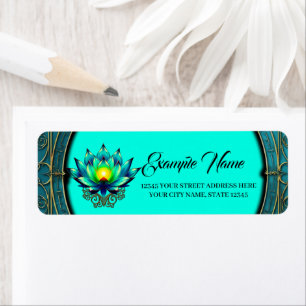 Blossom of Elegance, Mystic Lotus. Return Address Label