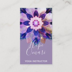 Blossom of Inner Light Mandala Business Card