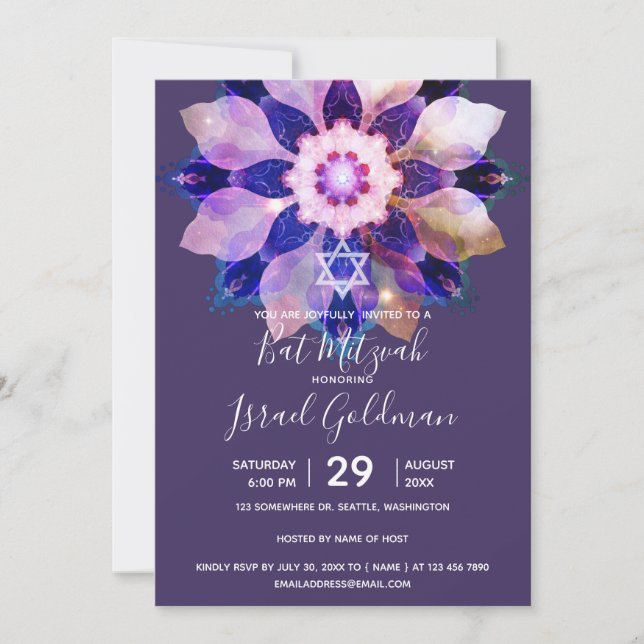 Blossom of Inner Light | Mandala Invitation (Front)