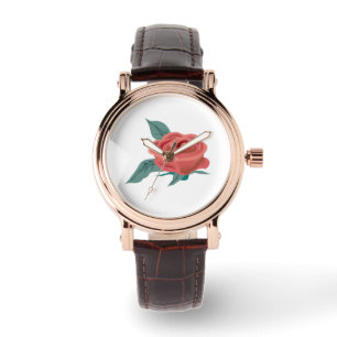 Blossom of rose flower watch