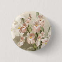Blossom Orchids Vintage Art Painting