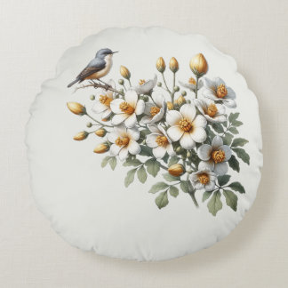 Blossom Perch Round Cushion