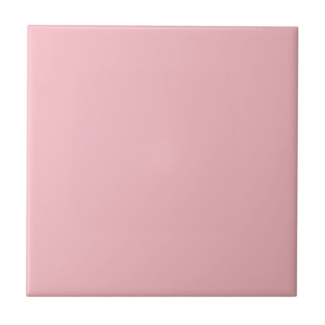Blossom Pink Solid Colour Ceramic Tile (Front)