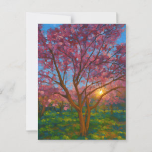 Blossom Radiance – Enchanted Forest Art Postcard