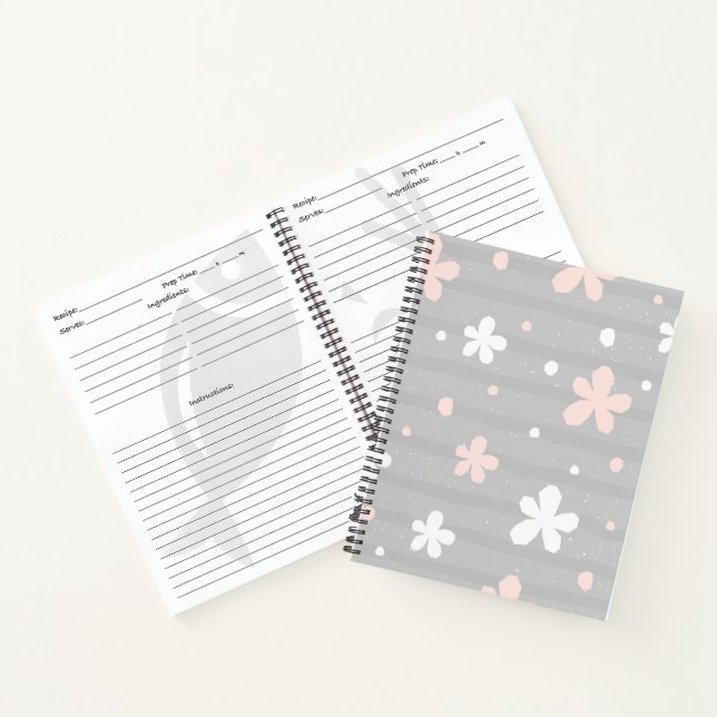 Blossom Recipe Keeper  Notebook (Inside)