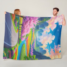 "Blossom Road Dreams – Fantasy Landscape 