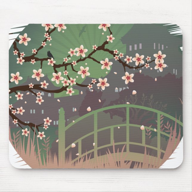 Blossom Sundown Mouse Pad (Front)