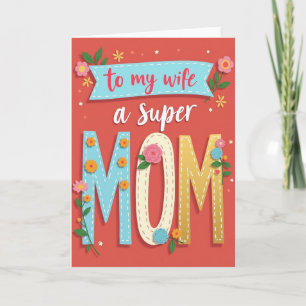 Blossom To My Wife Mothers Day Card