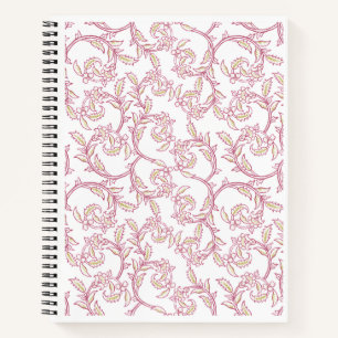 "Blossom Vine" Elegant Floral Pattern Stationery Notebook