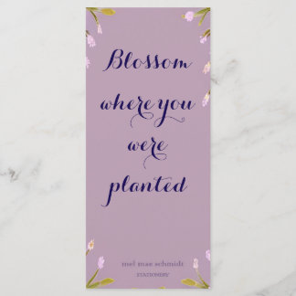 Blossom where you´re planted bookmark menu