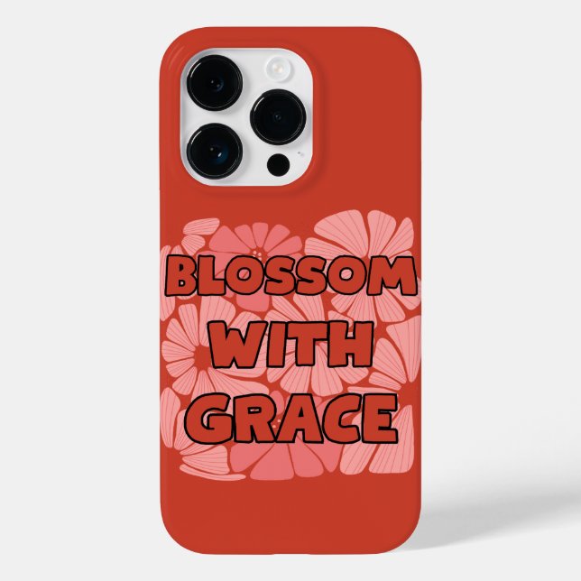 blossom with grace pink wildflower Case-Mate iPhone case (Back)