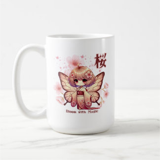 Blossom with Magic - Cute Sakura Fairy Coffee Mug