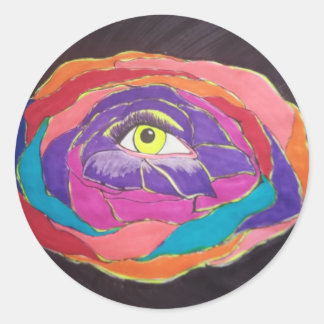 Blossomed Excellence Classic Round Sticker
