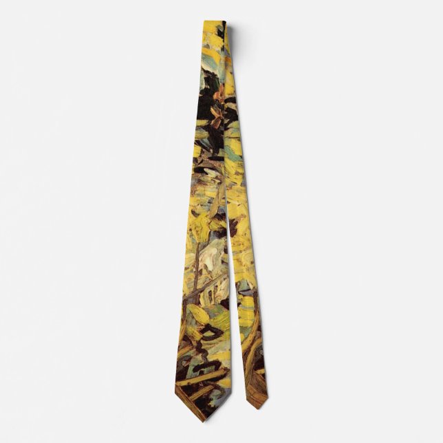 Blossoming Acacia Branches by Vincent van Gogh Tie (Front)